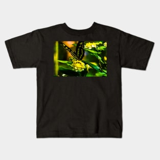 Butterfly on Flower Kids T-Shirt